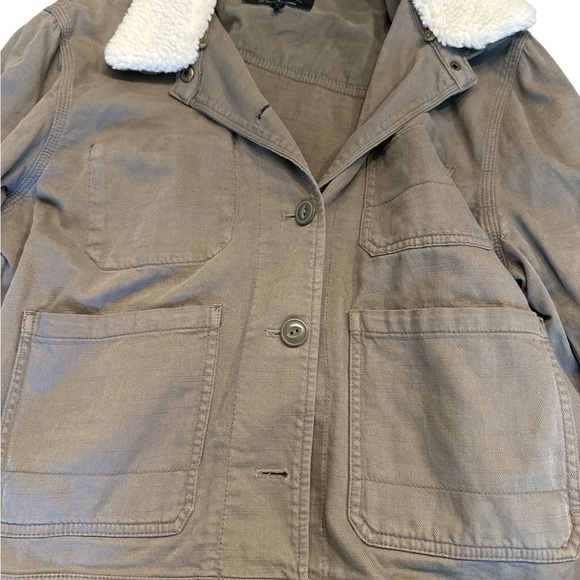 Lucky Brand with Faux Shearling Collar Y2K Inspired - Picture 4 of 6